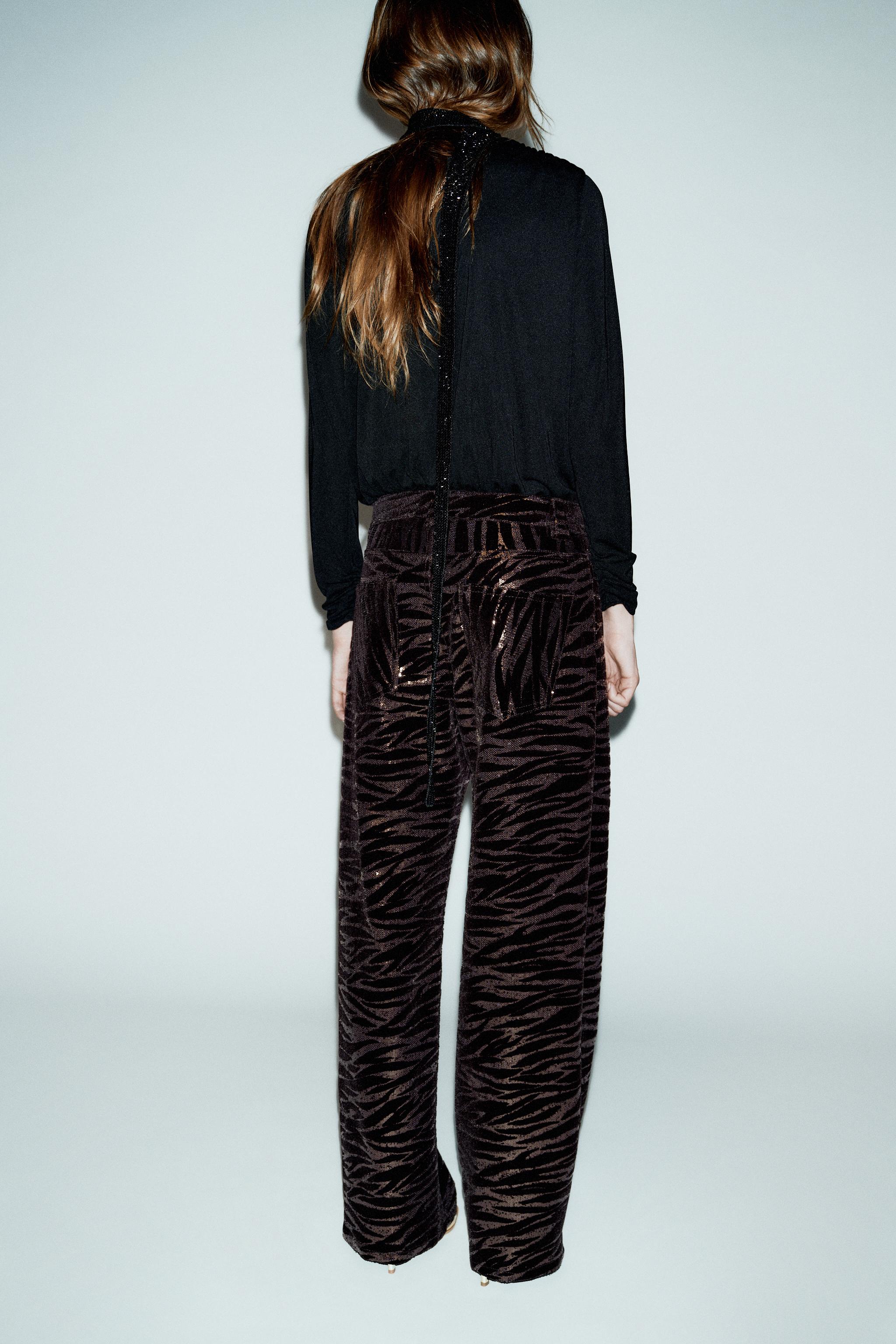 VELVET SEQUIN PANTS